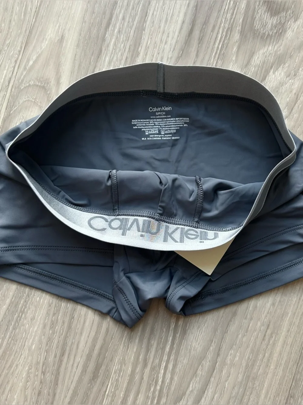 Calvin Klein | Tonal Logo Trunk in Turbulence Grey (Small)